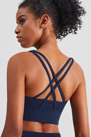 Strappy Back Sports Bra by bornfocus