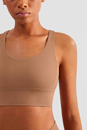 Strappy Back Sports Bra by bornfocus