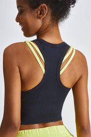 Cropped Racerback Tank Tops by bornfocus