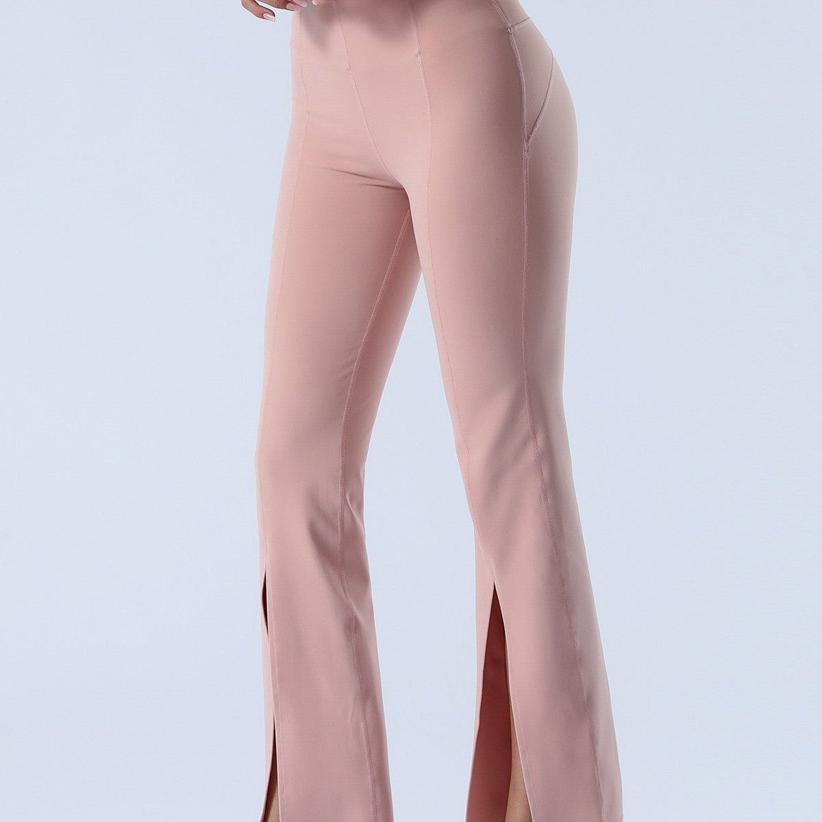 Split-Hem Flared Pants by bornfocus