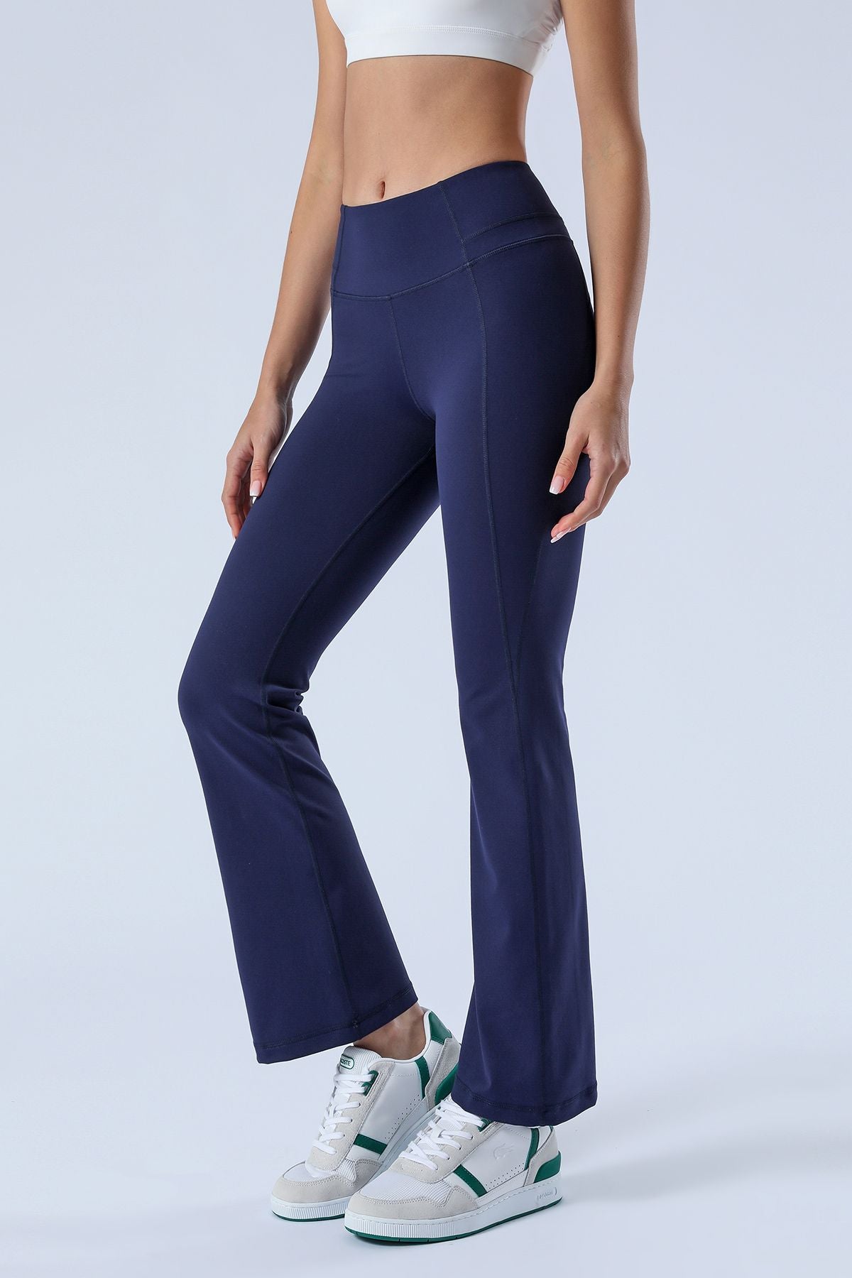 High-Rise Flare Pants by bornfocus