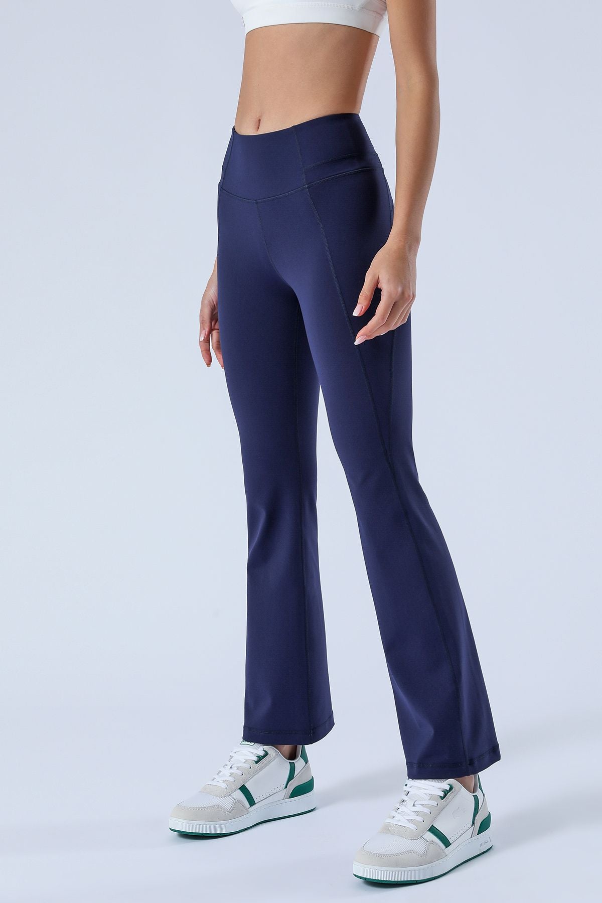 High-Rise Flare Pants by bornfocus