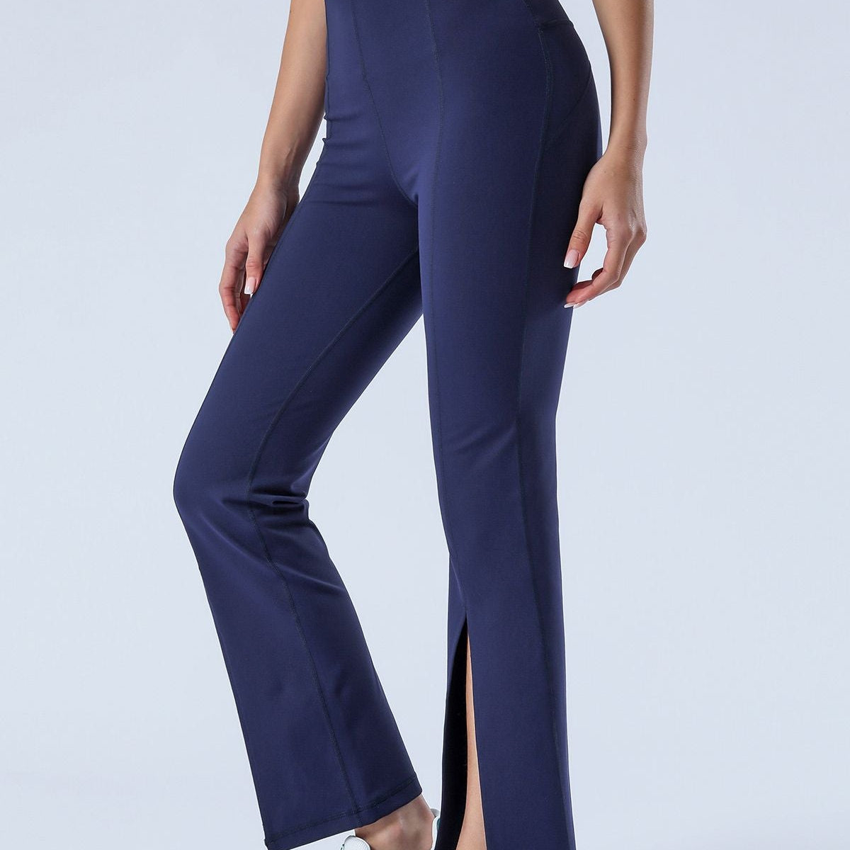 Split-Hem Flared Pants by bornfocus