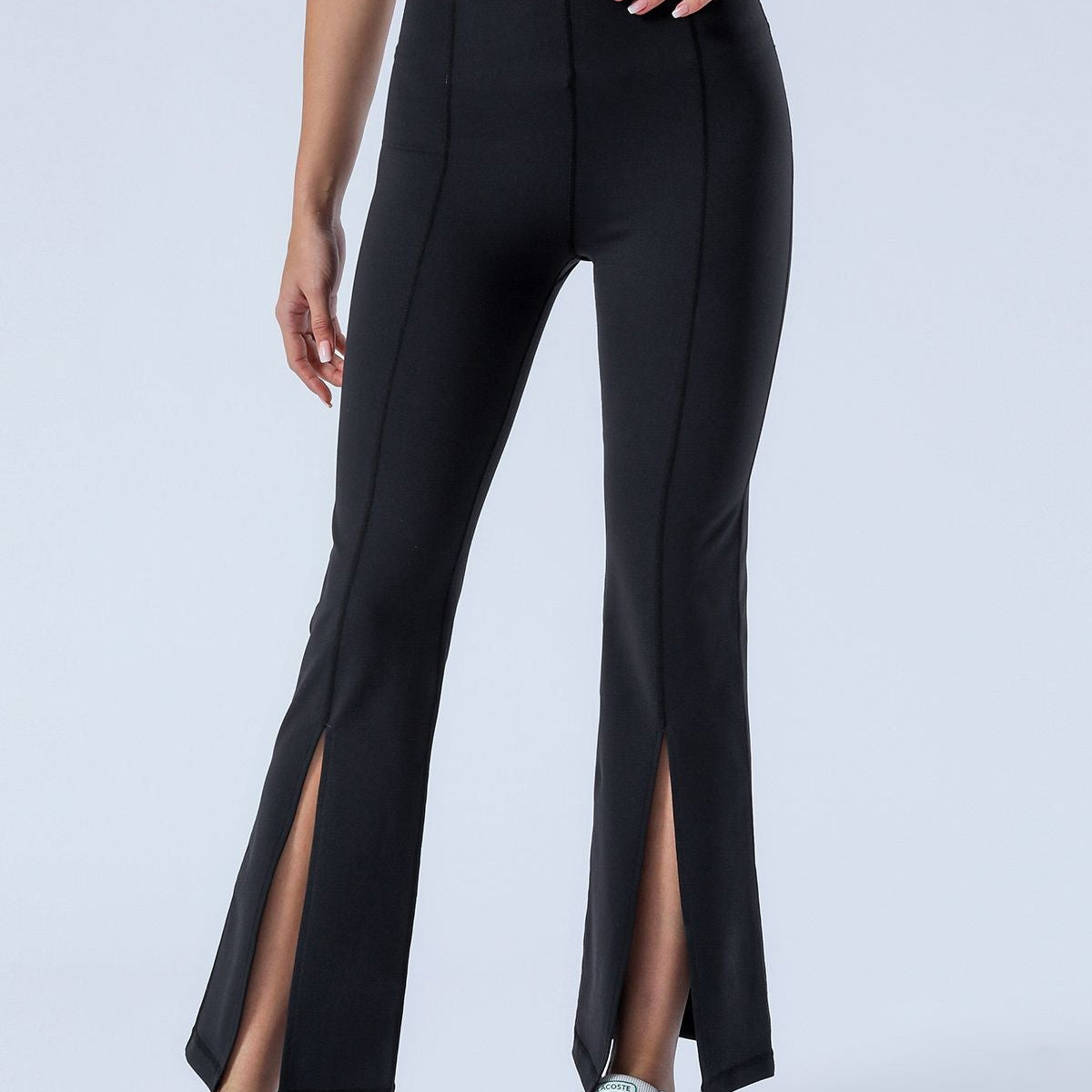 Split-Hem Flared Pants by bornfocus