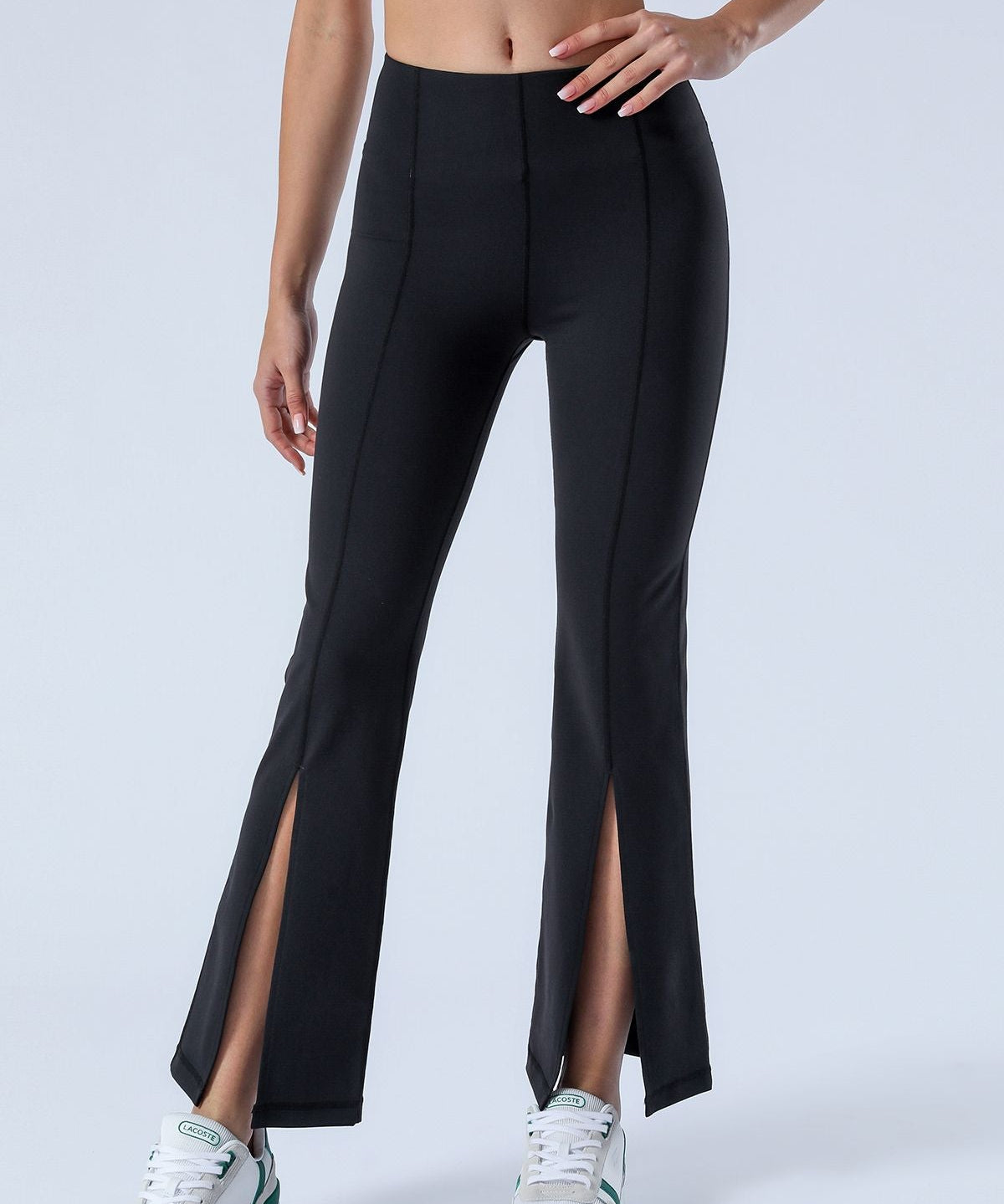 Split-Hem Flared Pants by bornfocus