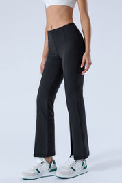 Split-Hem Flared Pants by bornfocus