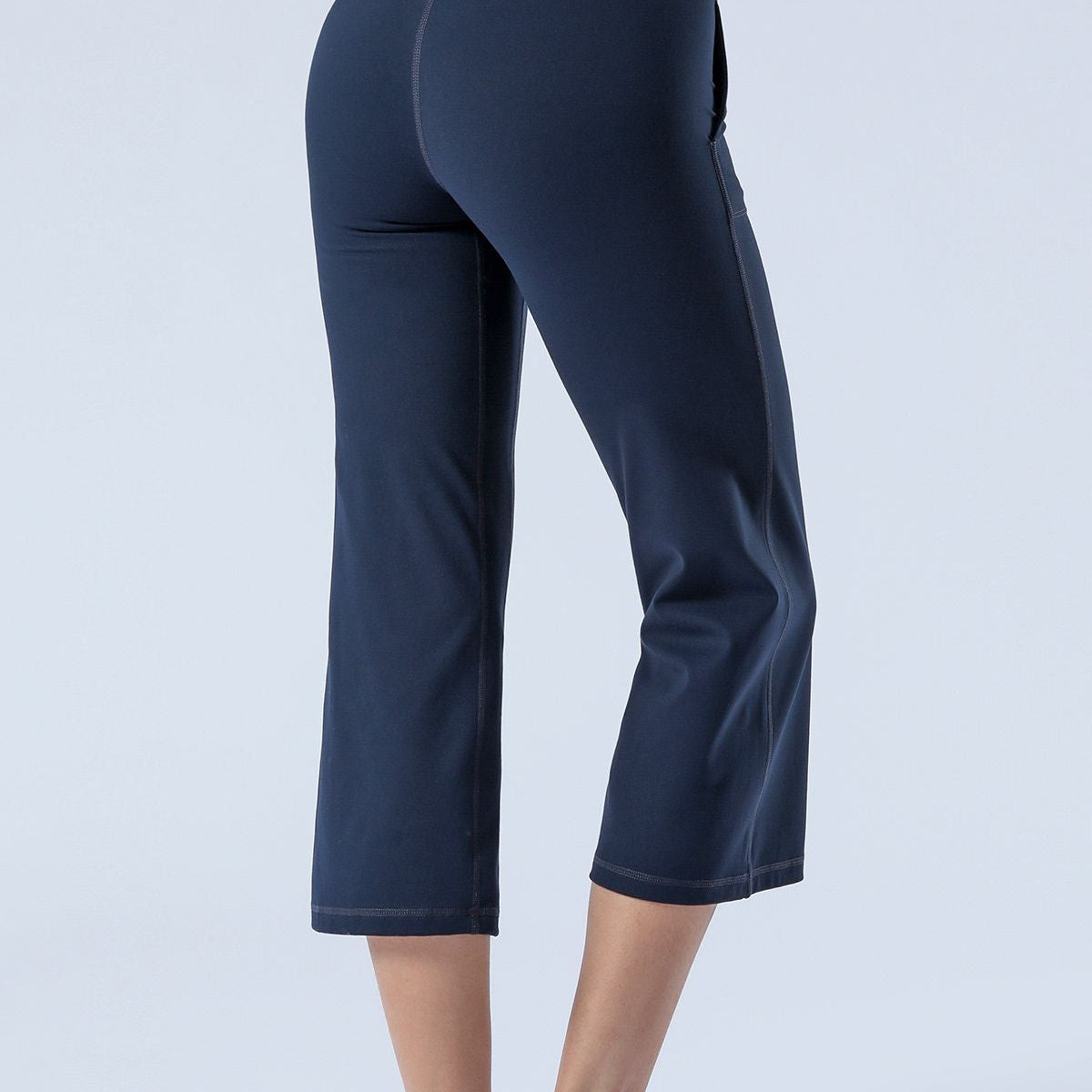 High-Rise Cropped Wide-Leg Pants by bornfocus