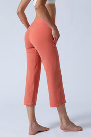 High-Rise Cropped Wide-Leg Pants by bornfocus