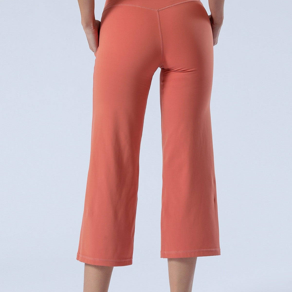 High-Rise Cropped Wide-Leg Pants by bornfocus