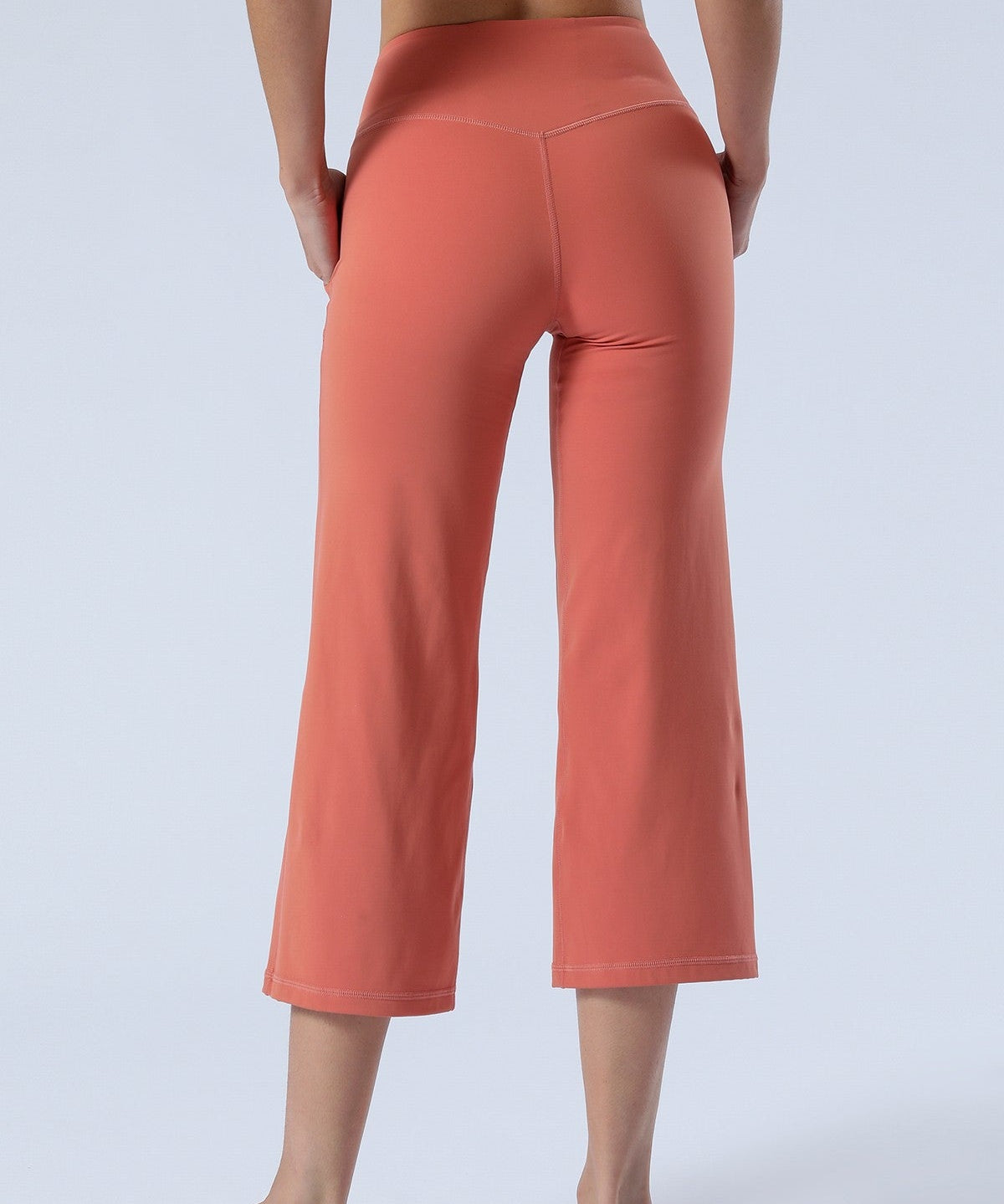 High-Rise Cropped Wide-Leg Pants by bornfocus