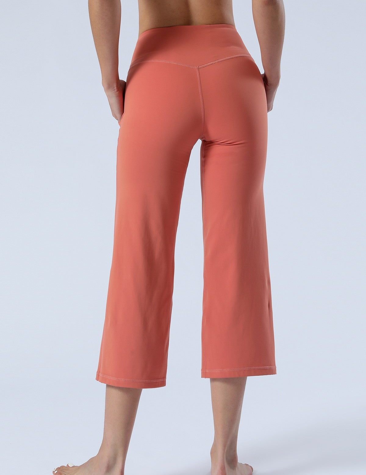 High-Rise Cropped Wide-Leg Pants by bornfocus