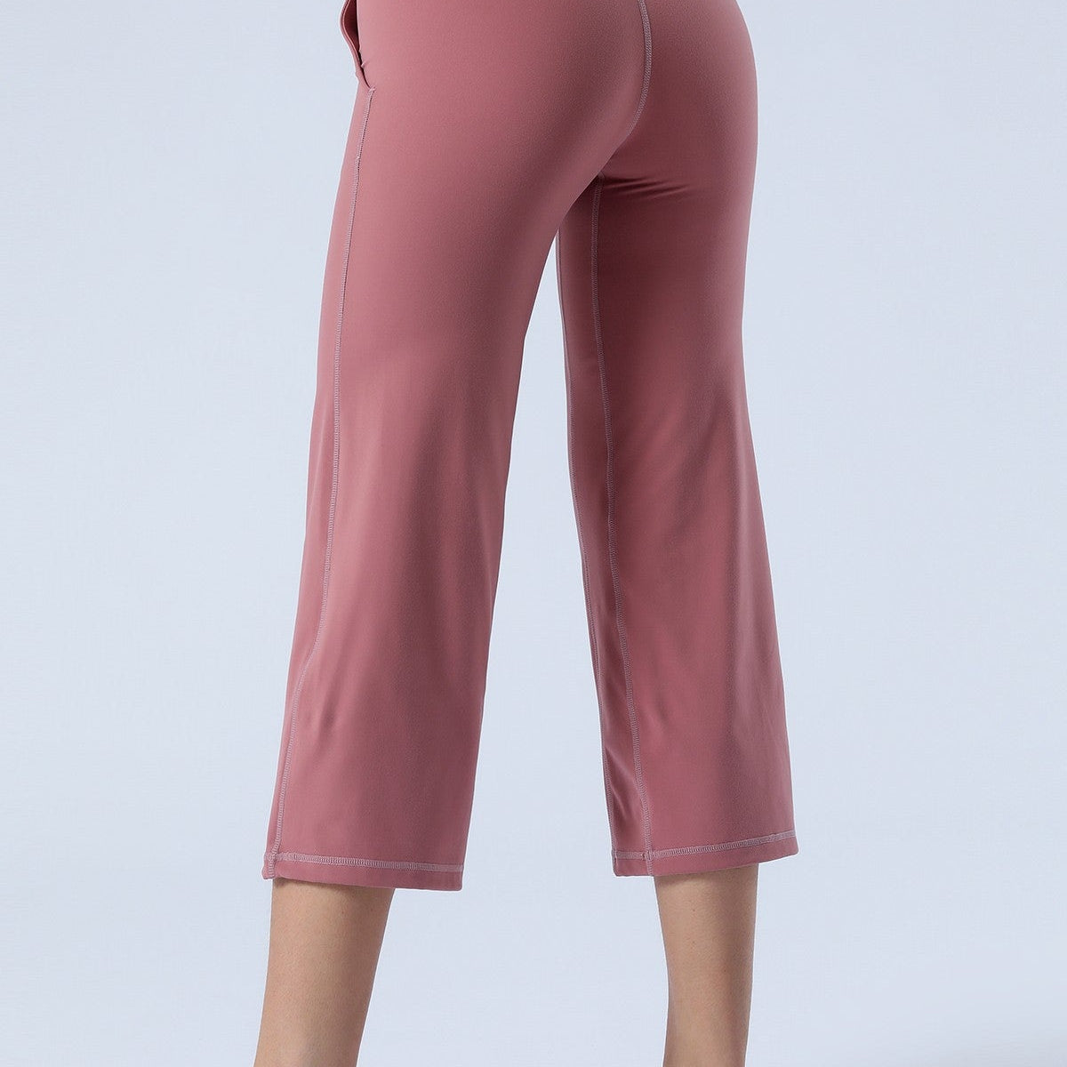 High-Rise Cropped Wide-Leg Pants by bornfocus