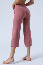 High-Rise Cropped Wide-Leg Pants by bornfocus