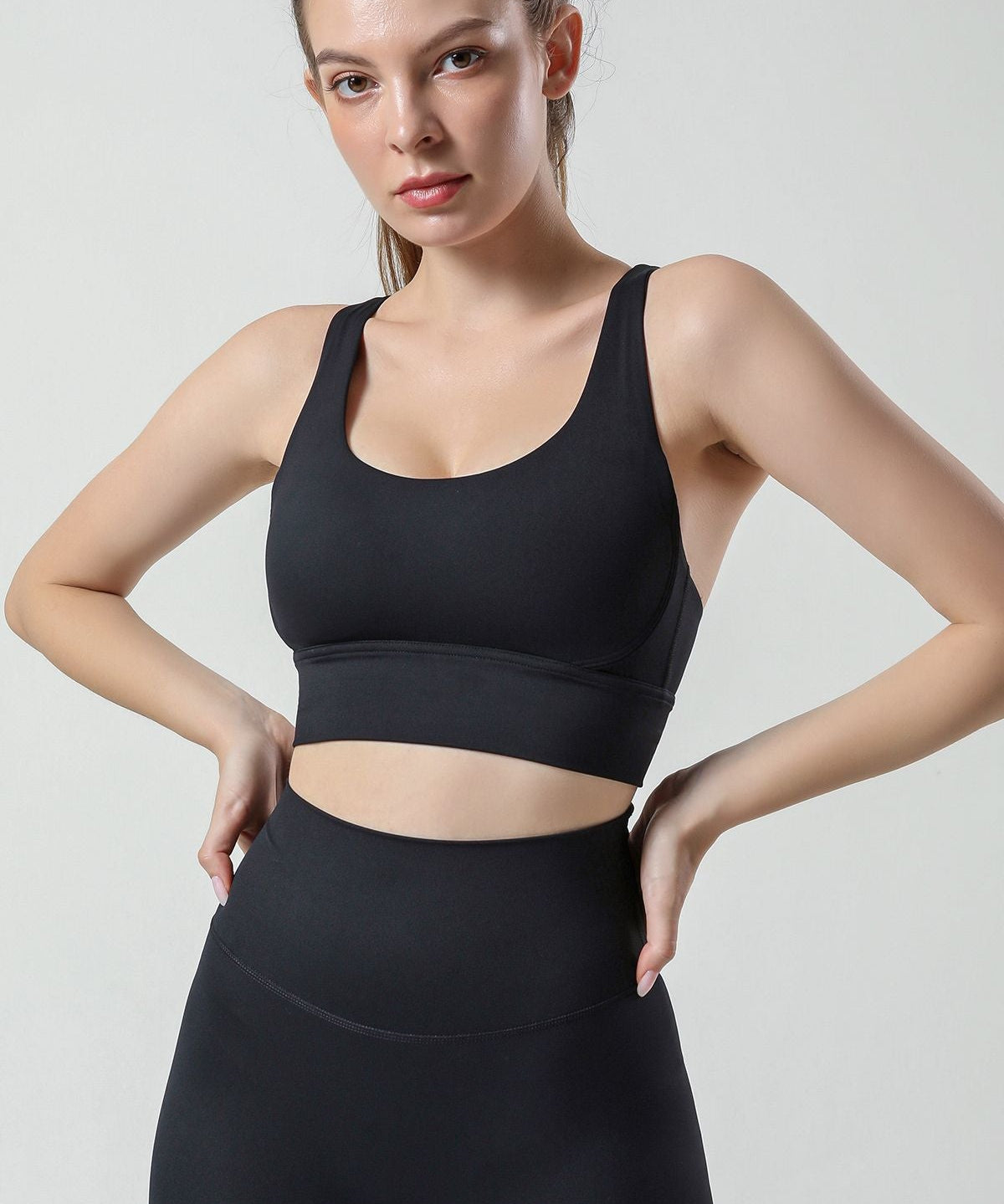 Strappy Back Sports Bra by bornfocus