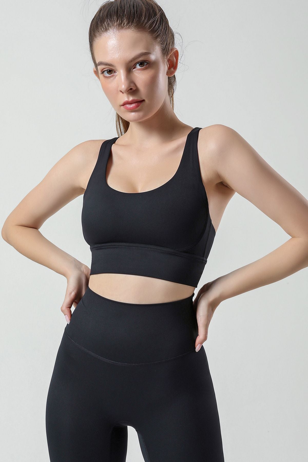 Strappy Back Sports Bra by bornfocus