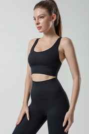 Strappy Back Sports Bra by bornfocus