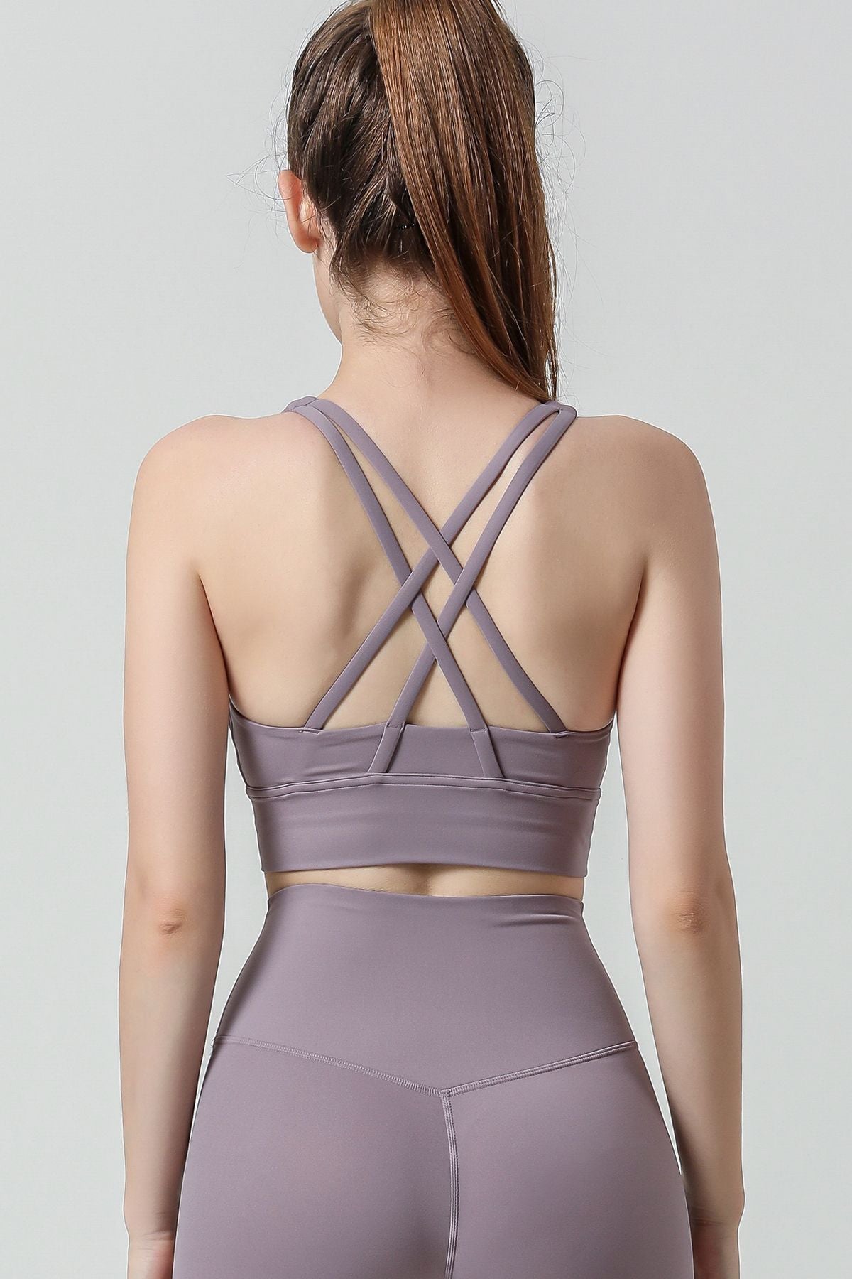 Strappy Back Sports Bra by bornfocus