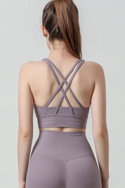 Strappy Back Sports Bra by bornfocus