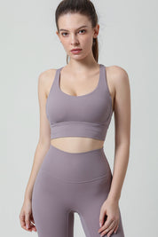 Strappy Back Sports Bra by bornfocus