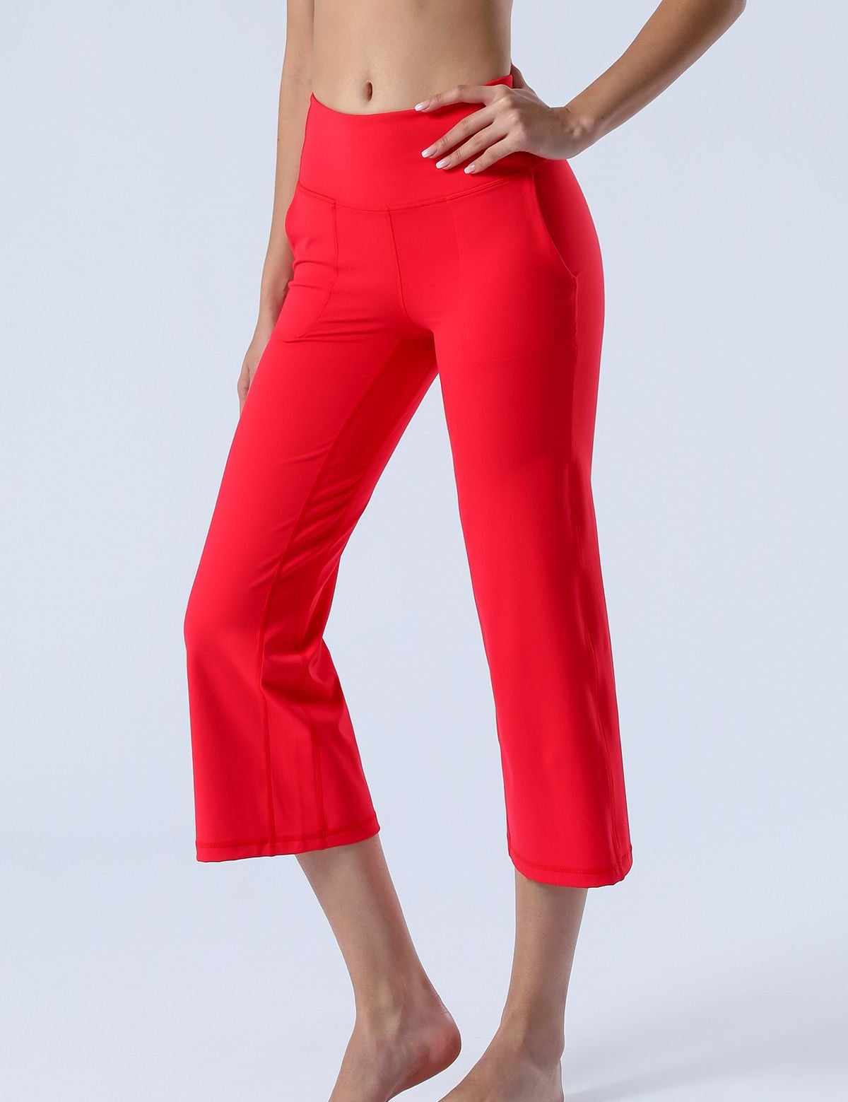 High-Rise Cropped Wide-Leg Pants by bornfocus