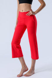 High-Rise Cropped Wide-Leg Pants by bornfocus