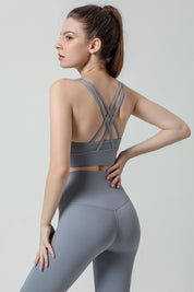 Strappy Back Sports Bra by bornfocus