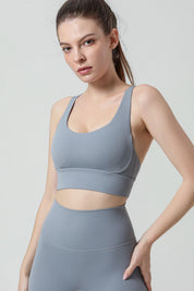 Strappy Back Sports Bra by bornfocus