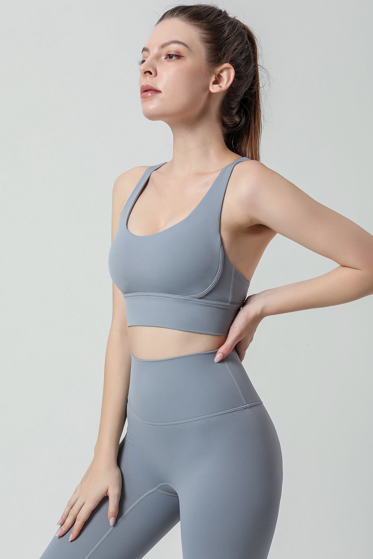 Strappy Back Sports Bra by bornfocus