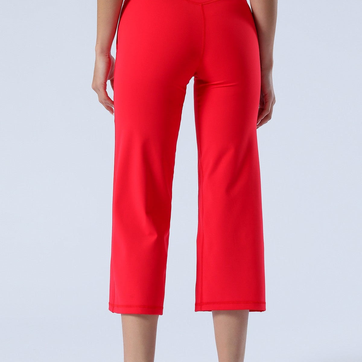 High-Rise Cropped Wide-Leg Pants by bornfocus