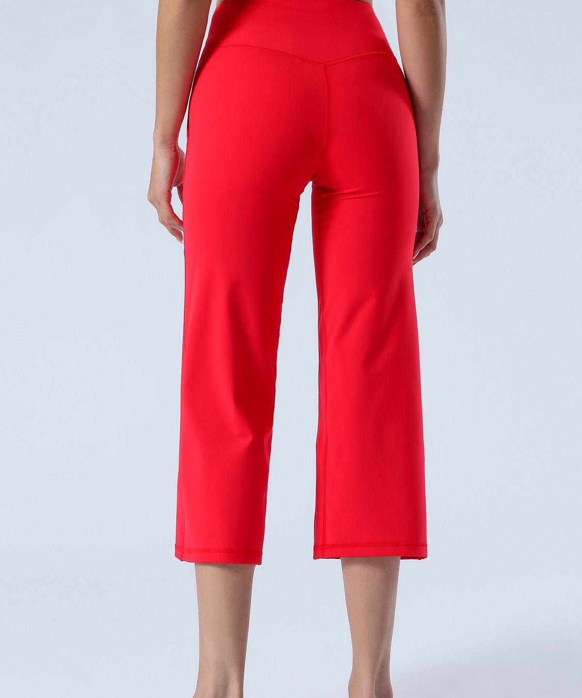 High-Rise Cropped Wide-Leg Pants by bornfocus