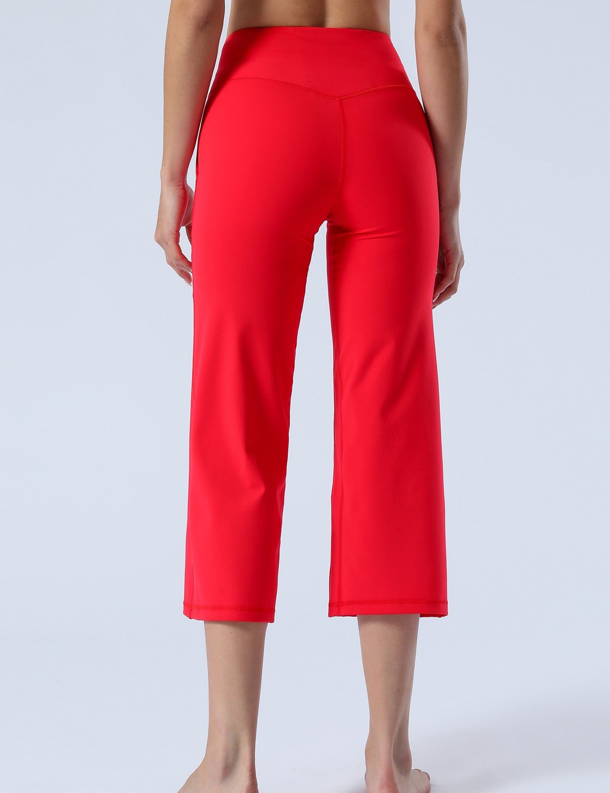 High-Rise Cropped Wide-Leg Pants by bornfocus