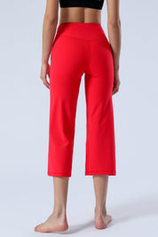 High-Rise Cropped Wide-Leg Pants by bornfocus