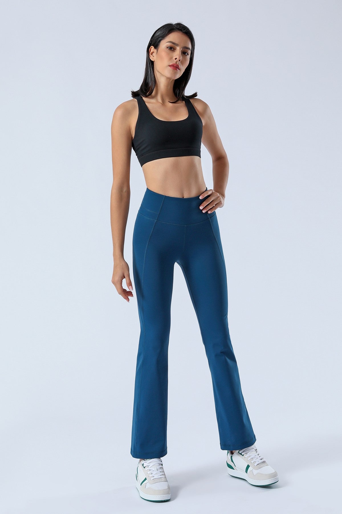 High-Rise Flare Pants by bornfocus