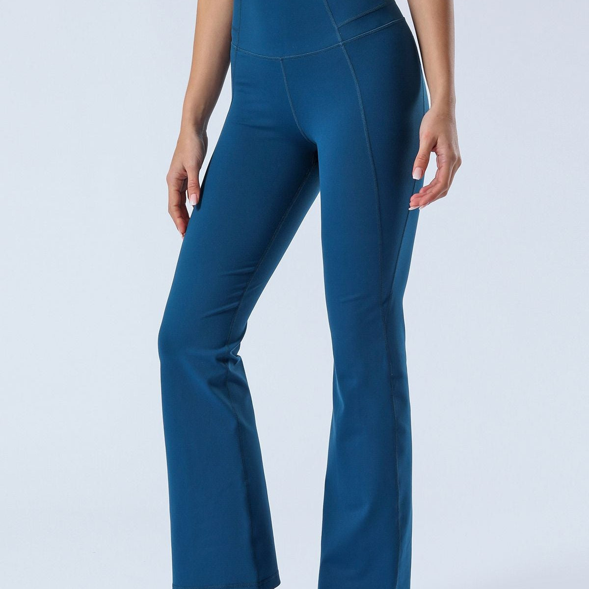 High-Rise Flare Pants by bornfocus