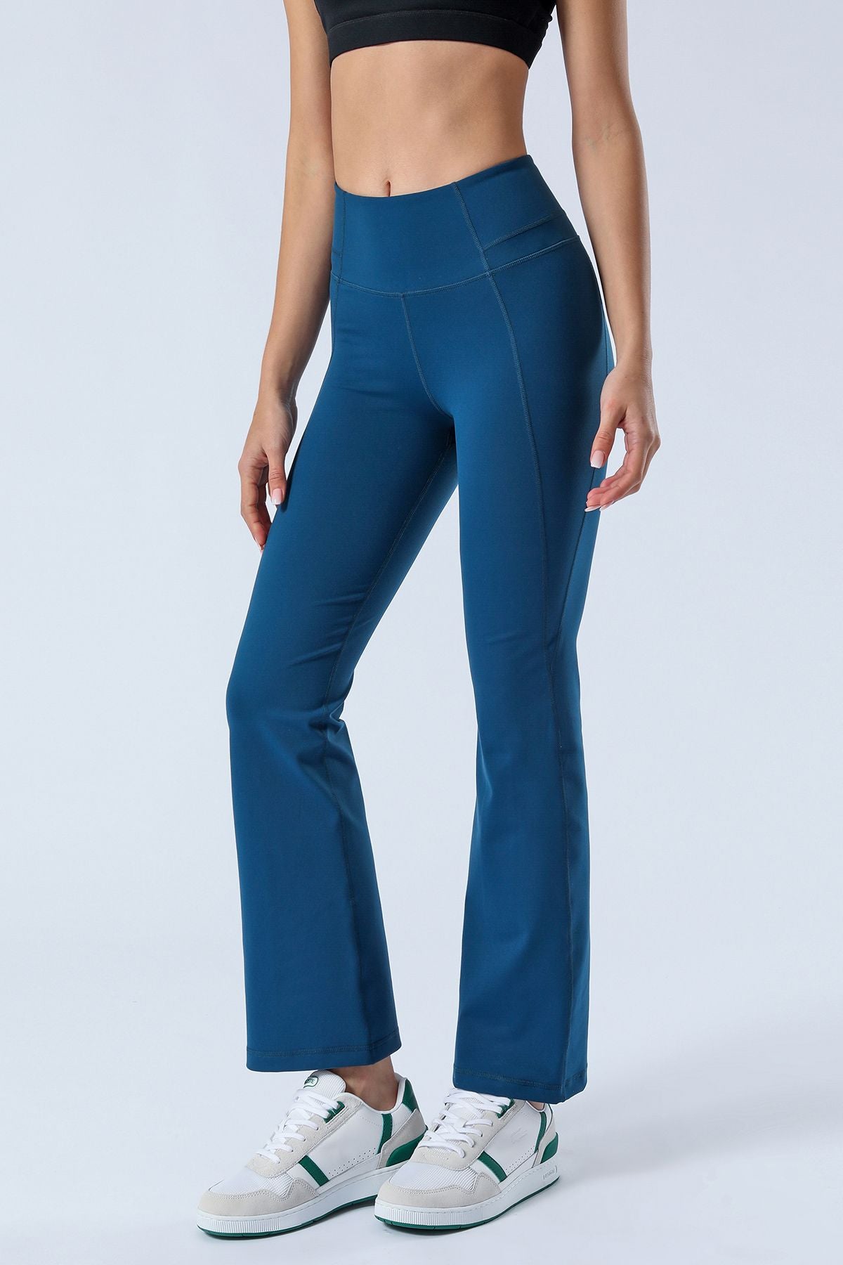 High-Rise Flare Pants by bornfocus