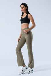 High-Rise Flare Pants by bornfocus