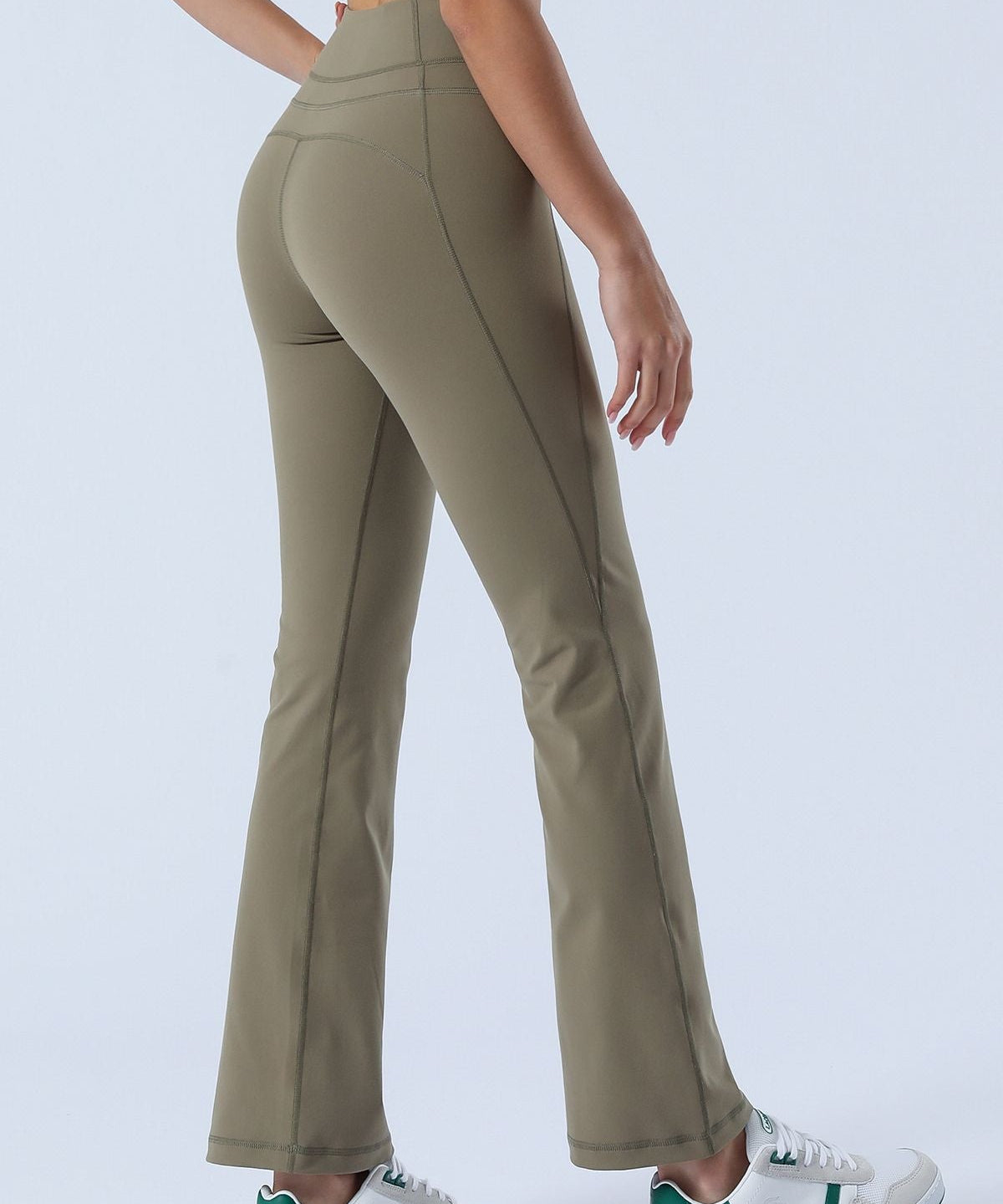 High-Rise Flare Pants by bornfocus