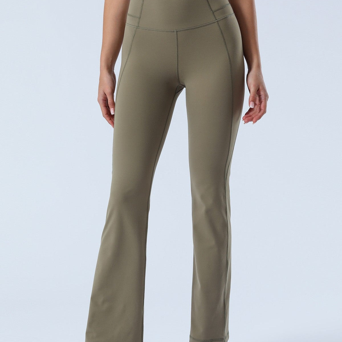 High-Rise Flare Pants by bornfocus