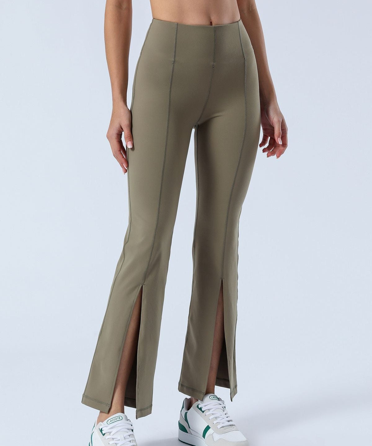 Split-Hem Flared Pants by bornfocus