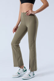 Split-Hem Flared Pants by bornfocus