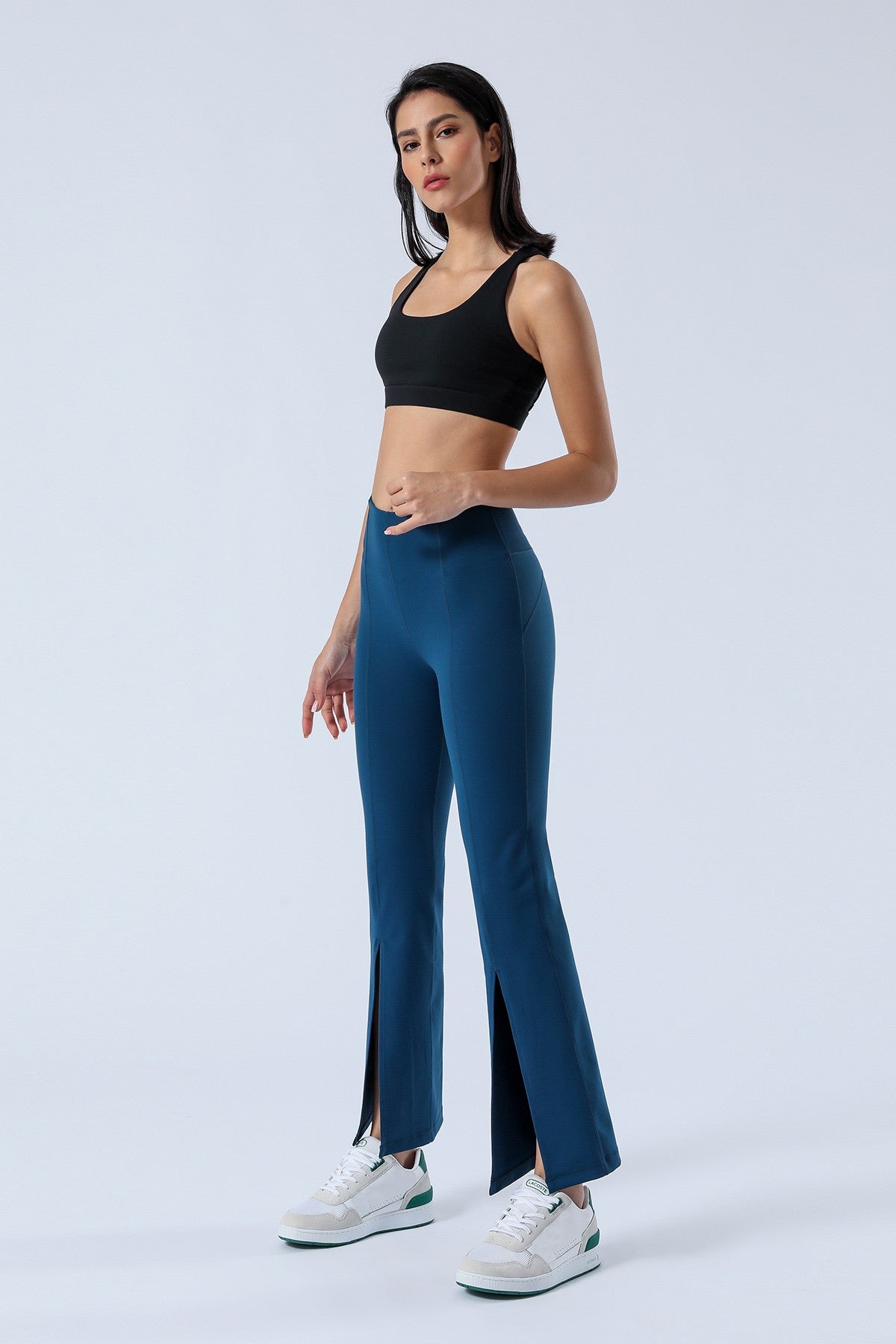 Split-Hem Flared Pants by bornfocus