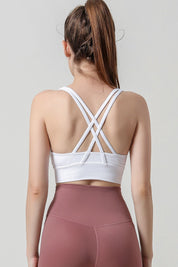 Strappy Back Sports Bra by bornfocus