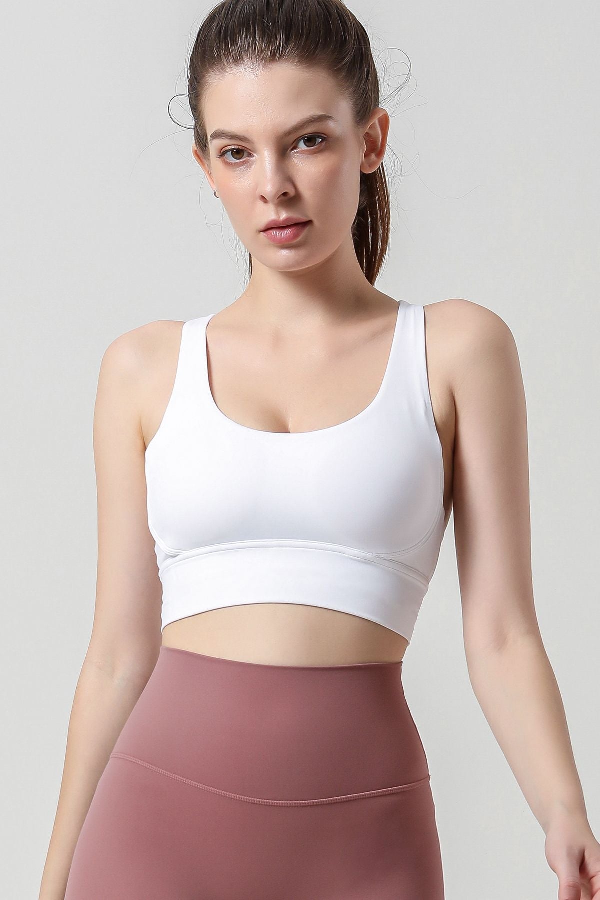 Strappy Back Sports Bra by bornfocus