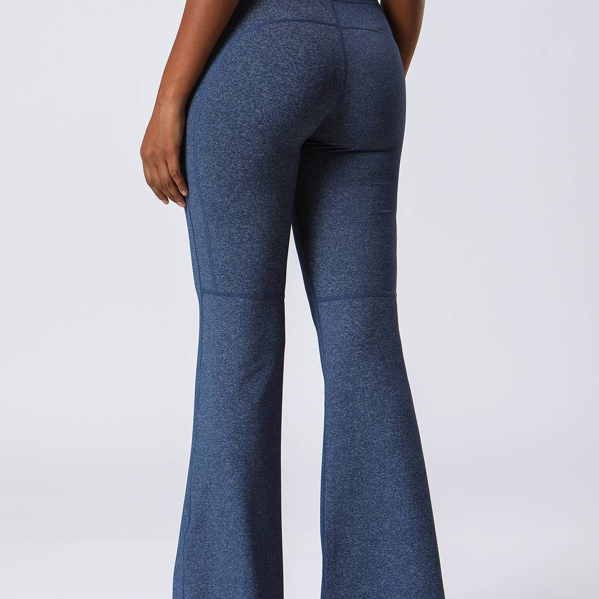 High Waist Flared Pants with Pockets by bornfocus