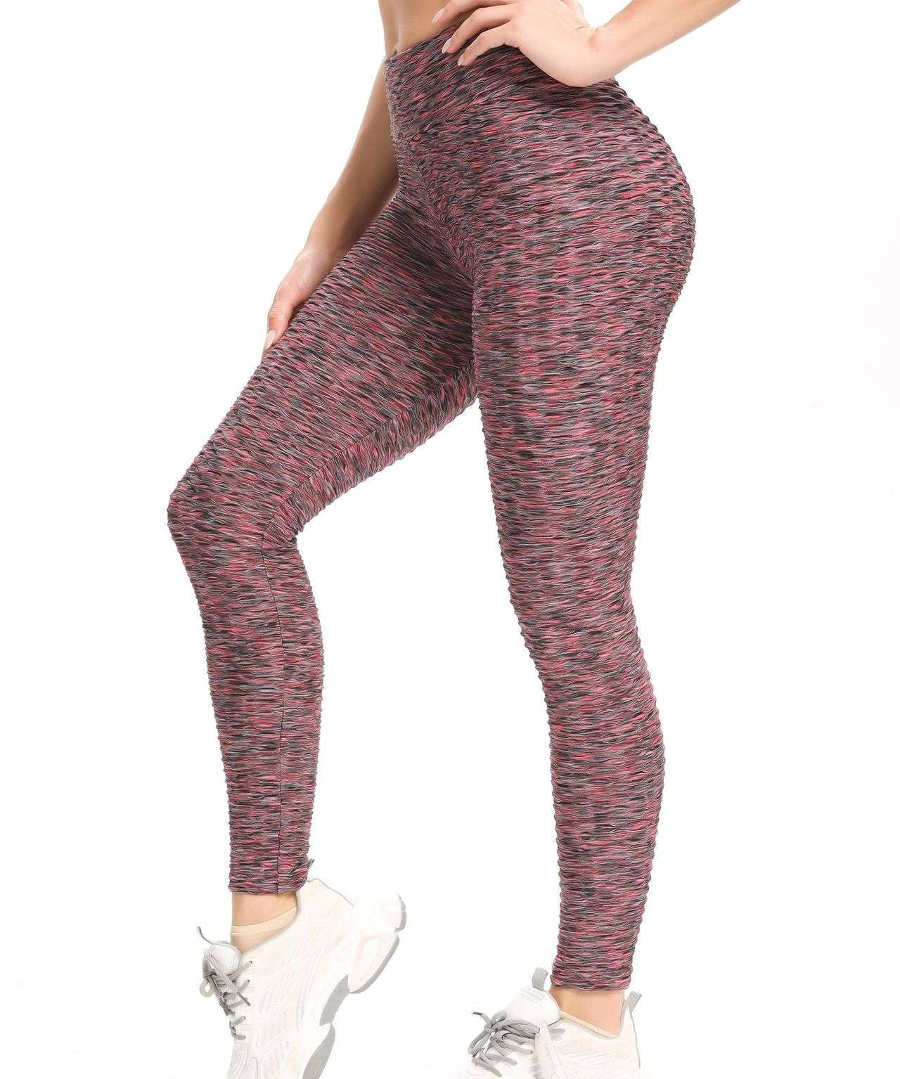 High Waisted Ruched Butt Lifting Leggings by bornfocus