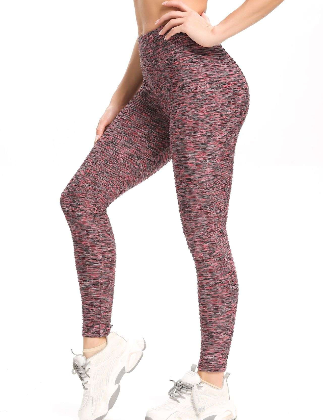 High Waisted Ruched Butt Lifting Leggings by bornfocus