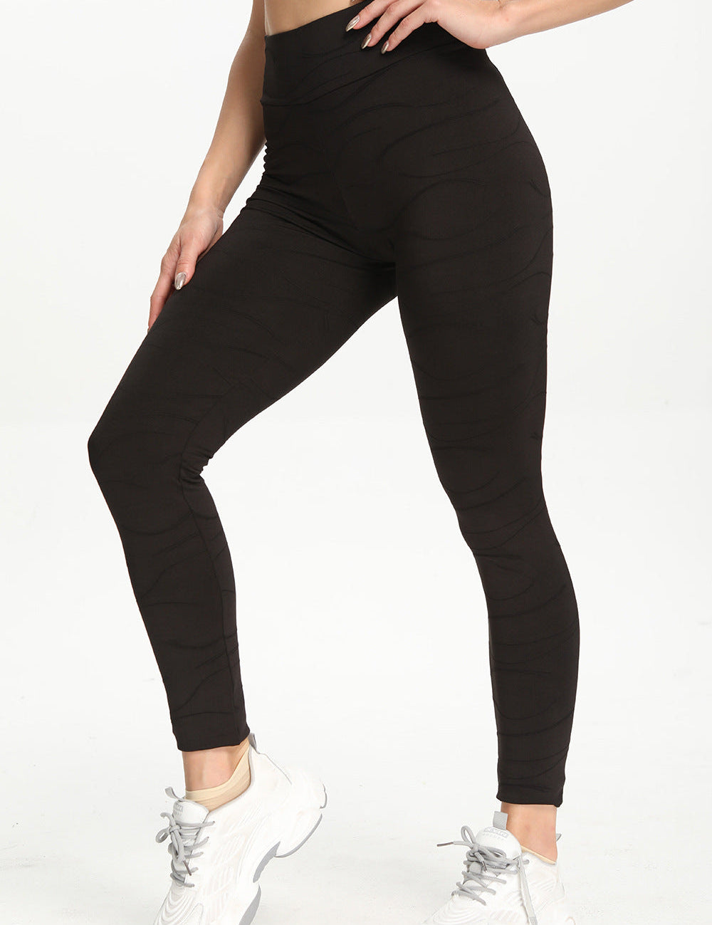 Ripples Ruched Bum Gym Leggings by bornfocus