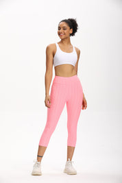 High Waisted Cropped Butt Lifting TikTok Leggings by bornfocus