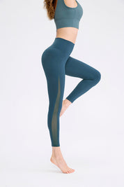 High Waist Workout Leggings with Mesh Inserts by bornfocus