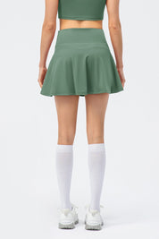 Pleated Tennis Skirts Built-in Short Liner by bornfocus